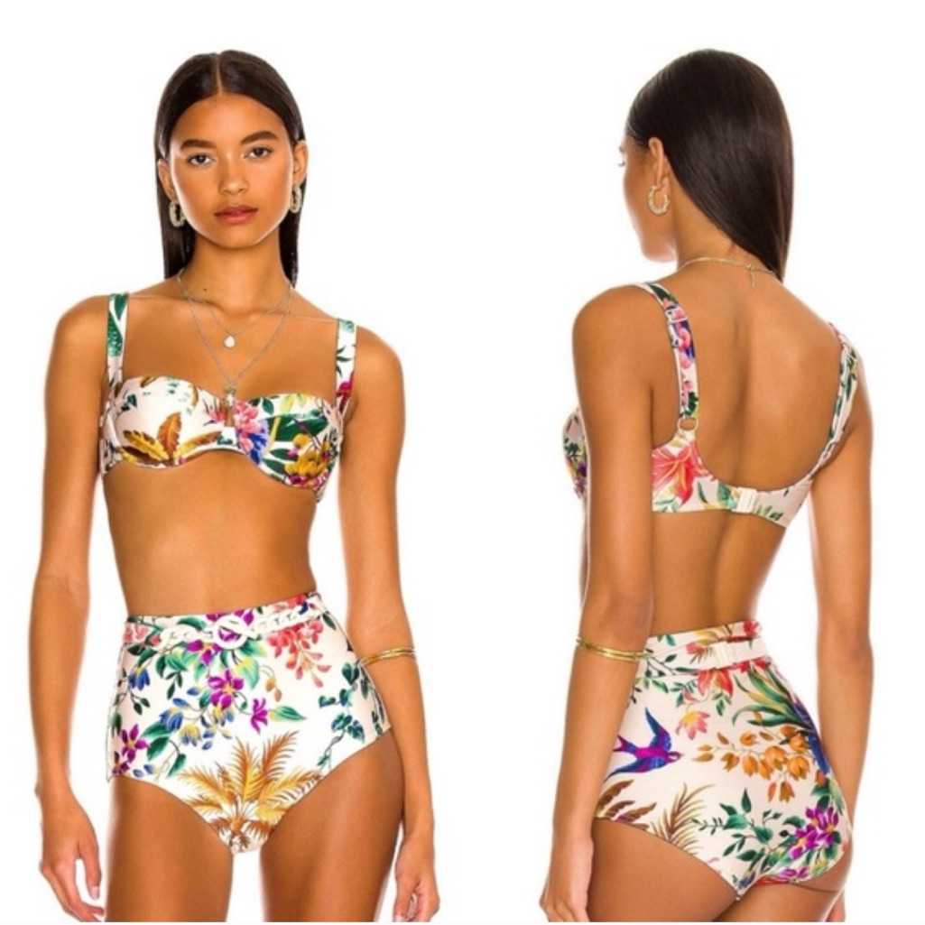 Zimmermann Floral Multicolor Bikini